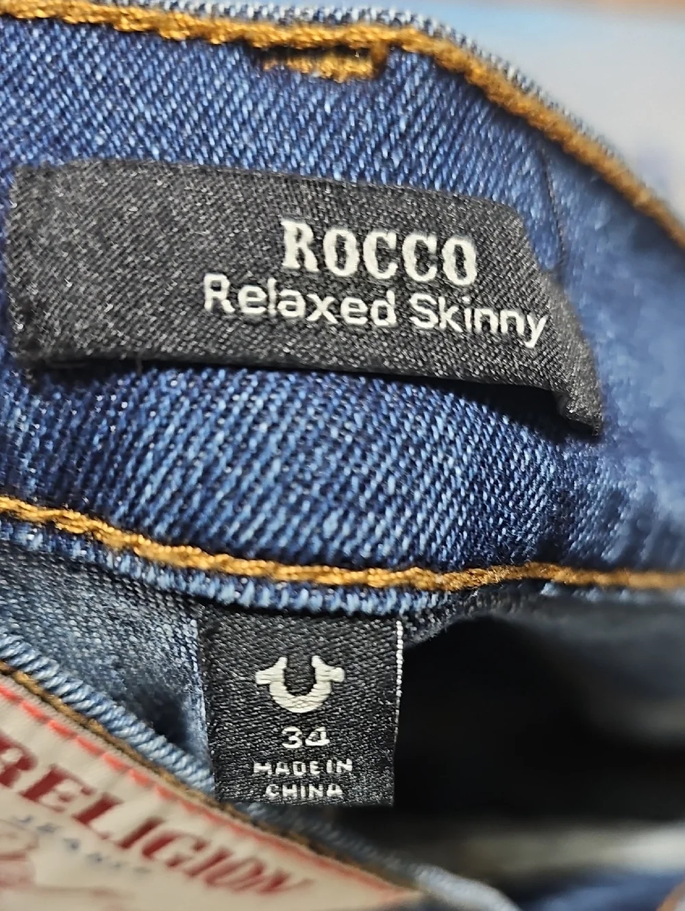 True‎ Religion Rocco Relaxed Skinny Jeans Size 34x32